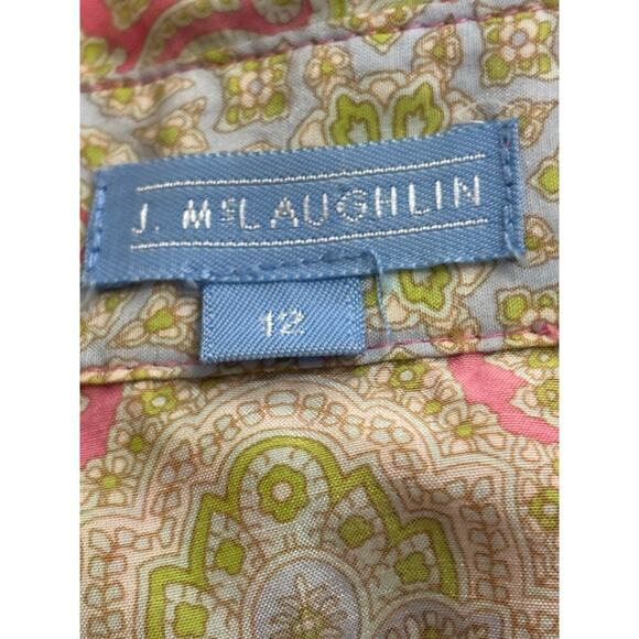 J. McLaughlin button front top, pink, 12, soft pastel, classic, preppy, feminine - Picture 5 of 6